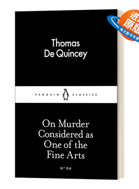 英文原版 On Murder Considered as One of the Fine Arts 托马斯·德·昆西 论作为艺术的谋杀 英文版 进口英语原版书籍