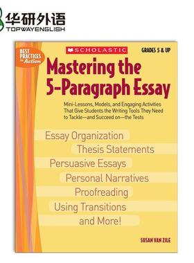 正版 掌握五段式英语作文 英文原版教学辅导书 Mastering The 5-paragraph Essay 英文版进口书籍