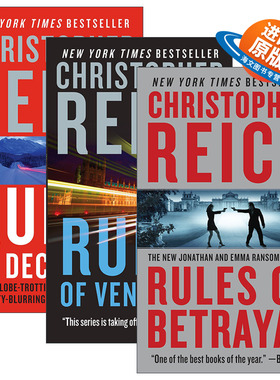 英文原版 Jonathon Ransom series 乔纳森 兰森系列3册 惊悚悬疑推理小说 国际惊悚作家奖得主Christopher Reich 英文版 进口书籍