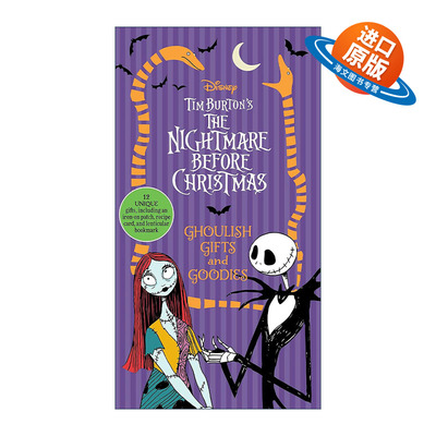 英文原版 Disney Tim Burton's Nightmare Before Christmas 迪士尼 蒂姆伯顿 圣诞惊魂夜折叠书 含12件收藏纪念品 现货正版