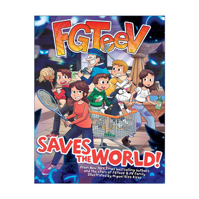 英文原版 FGTeeV Saves the World 拯救世界 儿童全彩漫画 英文版 进口英语原版书籍