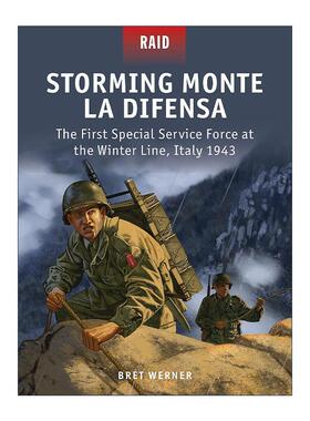 英文原版 Storming Monte La Difensa 二战恶魔旅迪芬萨山突袭德军1943 战争突袭系列 英文版 进口英语原版书籍