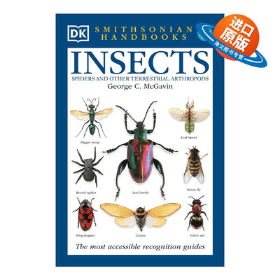 英文原版 DK Handbooks Insects 昆虫 全世界550多种昆虫蜘蛛和陆生节肢动物的彩色图鉴 DK科普百科 英文版 进口英语原版书籍