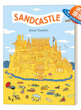 英文原版绘本 Sandcastle 沙之城 精装 英文版 进口英语原版书籍