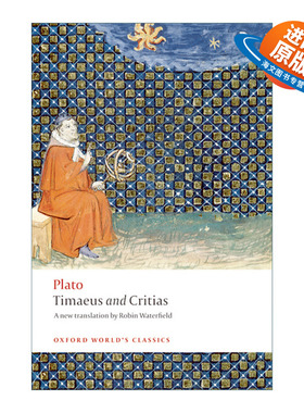 英文原版 Timaeus and Critias 柏拉图 提马乌斯 克里提亚斯 牛津世界经典系列 英文版 进口英语原版书籍