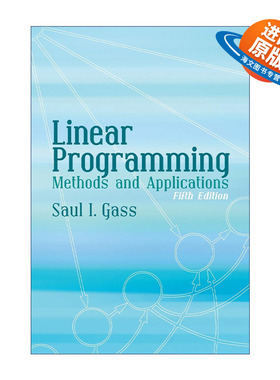 英文原版 Linear Programming 线性规划 方法与应用 第五版 数学 Saul I. Gass 英文版 进口英语原版书籍