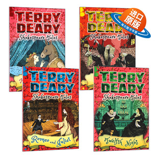 英文原版 Shakespeare Tales 莎士比亚的故事系列4册 儿童章节桥梁小说 可怕的糟糕的历史同作者 英文版 进口英语原版书籍