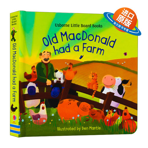 英文原版 Little Board Books Old Macdonald Had a Farm 麦克唐纳爷爷的农场 纸板书 儿童英语经典童谣故事 英文版 进口英语书籍