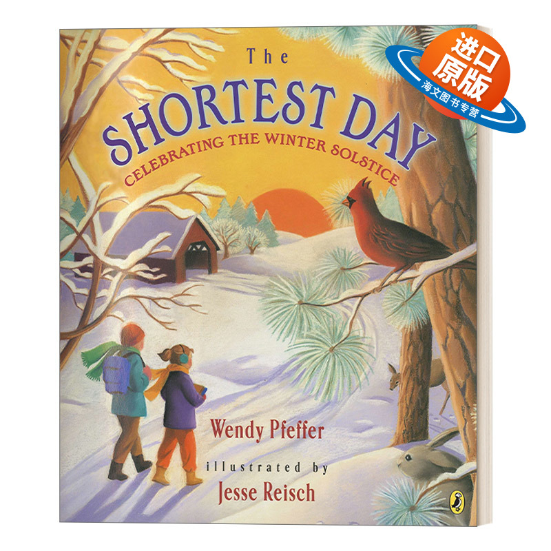 英文原版绘本 The Shortest Day Celebrating the Winter Solstice 最短的一天 庆祝冬至 儿童天气绘本 英文版 进口英语原版书籍