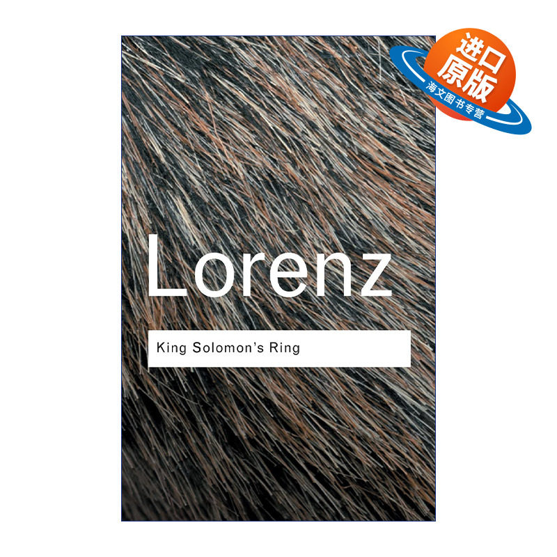 英文原版 King Solomon's Ring 所罗门王的指环 与鸟兽虫鱼的亲密对话 第2版 动物行为学 Routledge Classics系列 英文版