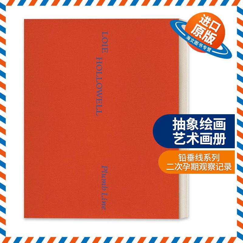 英文原版 Loie Hollowell 美国女艺术家洛伊·霍洛韦尔作品集 铅垂线系列 精装抽象绘画艺术画册 二次孕期观察记录 英文版 进口书