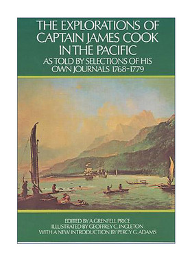 英文原版 The Explorations of Captain James Cook in the Pacific 库克船长太平洋探险记 本人日记选编 英文版 进口英语原版书籍