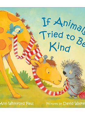 英文原版 If Animals Tried to Be Kind 如果动物很善良 纸板书 英文版 进口英语原版书籍