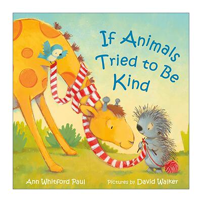 英文原版 If Animals Tried to Be Kind 如果动物很善良 纸板书 英文版 进口英语原版书籍