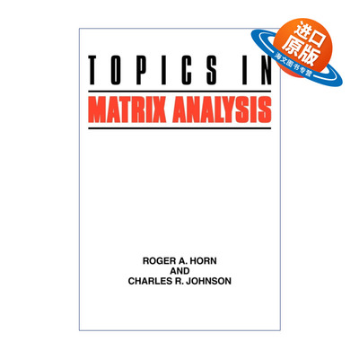 英文原版 Topics in Matrix Analysis 矩阵分析相关问题 Roger A.Horn 英文版 进口英语原版书籍