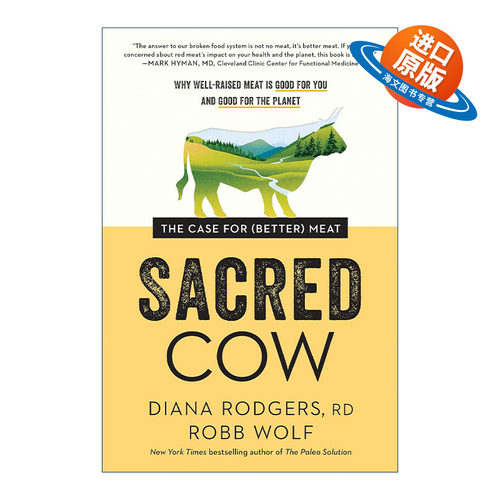 英文原版 Sacred Cow 神圣的牛 培育更好的肉的理由 为什么良肉对你和地球有益 健康饮食 Diana Rodgers 英文版 进口英语原版书籍