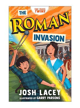 英文原版 Time Travel Twins The Roman Invasion 时间旅行双胞胎 罗马入侵 儿童历史小说 英文版 进口英语原版书籍