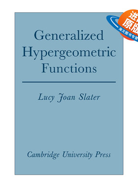 英文原版 Generalized Hypergeometric Functions 广义超几何函数 Lucy Joan Slater 英文版 进口英语原版书籍