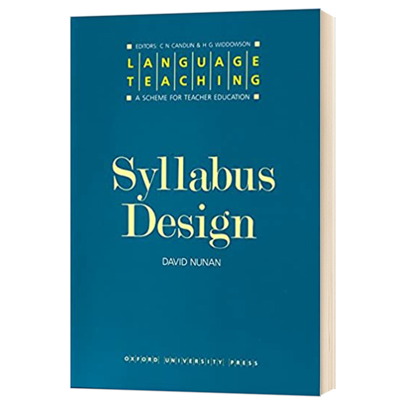 牛津语言教学系列 课程设计 英文原版 Oxford Language Teaching Syllabus Design 英文版工具书 进口原版英语书籍 OUP Oxford 书籍/杂志/报纸 进口教材/考试类/工具书类原版书 原图主图