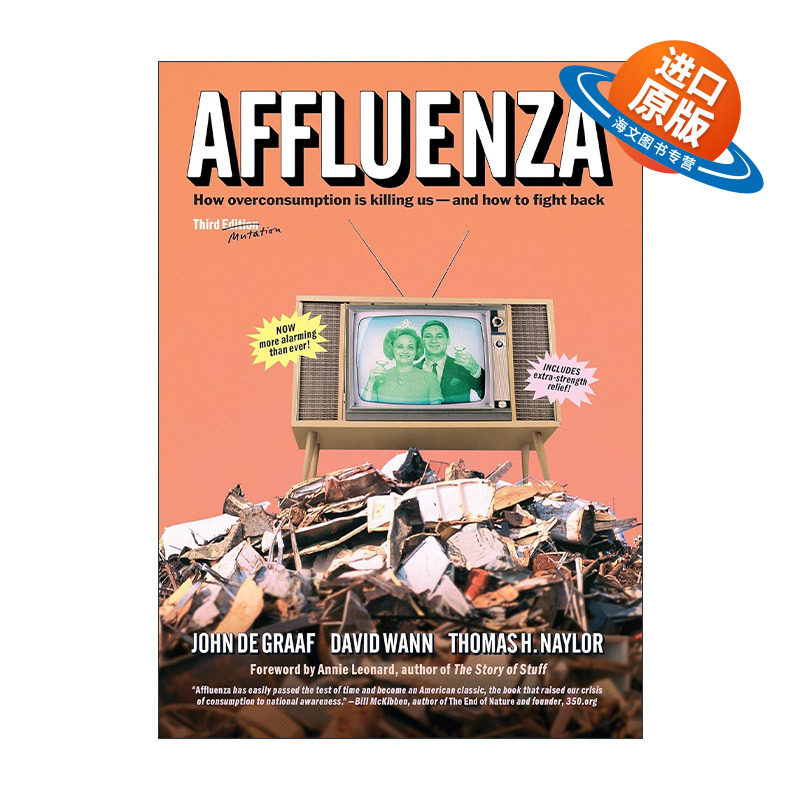 英文原版 Affluenza 富流感 工作超时 压力破表 不买会焦虑 21世纪恐怖的社会传染病 John de Graaf 英文版 进口英语原版书籍