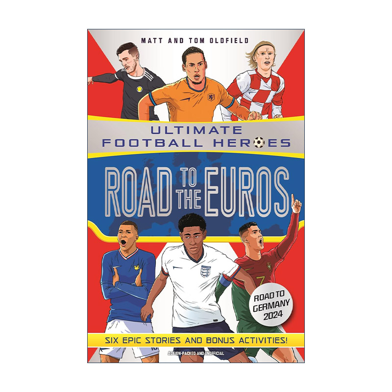 英文原版 Road to the Euros 超级足球明星人物传记 贝林厄姆 莫德里奇 姆巴佩 C罗 范迪克 安迪罗伯逊 2024欧洲杯