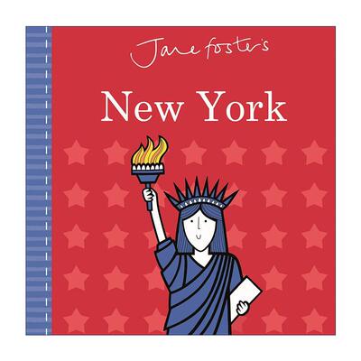 英文原版 Jane Foster's New York 纽约 儿童启蒙认知纸板书绘本 简福斯特 英文版 进口英语原版书籍