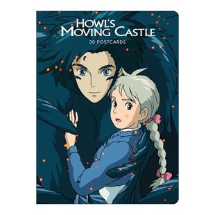 英文原版 Howl's Moving Castle 30 Postcards 哈尔的移动城堡 30张明信片 吉卜力工作室 英文版 进口英语原版书籍