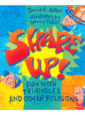 英文原版 Shape Up! 形状 有趣的三角形和其他多边形 儿童启蒙认知绘本 Nancy Tobin 英文版 进口英语原版书籍