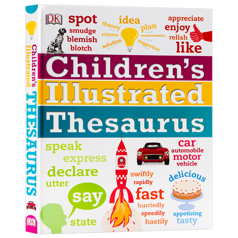 DK儿童图解同义词词典 英文原版 Children's Illustrated Thesaurus 儿童英语学习工具书 分类词词典 进口少儿百科 英文版原版书籍