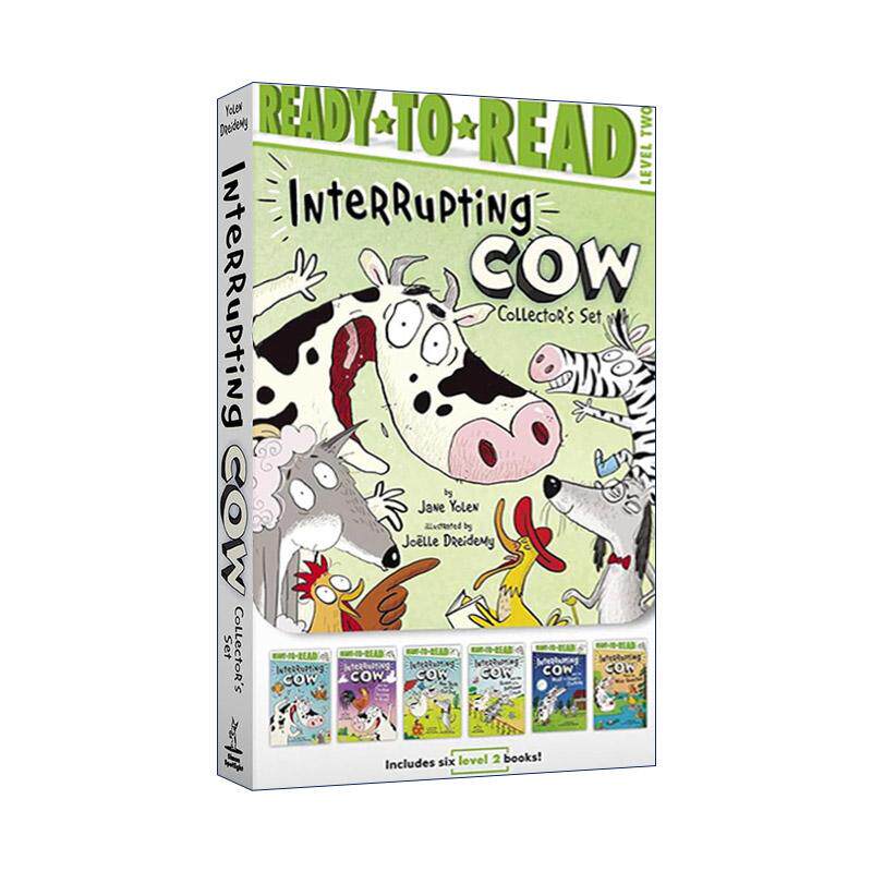 英文原版 Interrupting Cow Collector's Set 捣蛋牛6册盒装 笑话转折 Ready-to-Read Level 2 准备读分级阅读 进口英语原版书籍