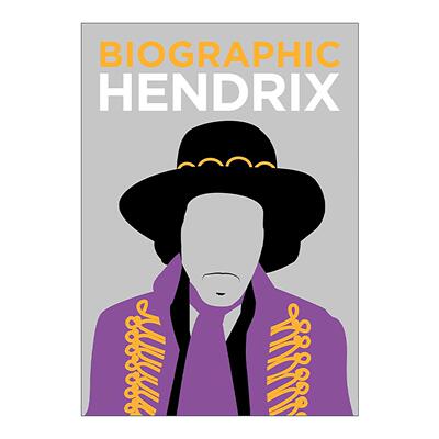 英文原版 Biographic Hendrix 吉米·亨德里克斯 美国吉他手歌手 信息图表式精装名人传记 英文版 进口英语原版书籍