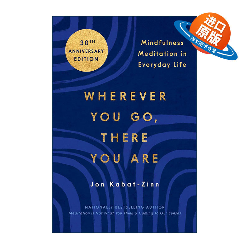 英文原版 Wherever You Go There You Are 正念 身心安顿的禅修之道 此刻是一枝花 英文版 进口英语原版书籍
