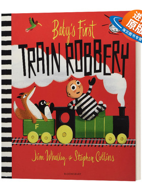 英文原版 Baby's First Train Robbery 婴儿的第一次火车抢劫案 英文版 进口英语原版书籍儿童外文书