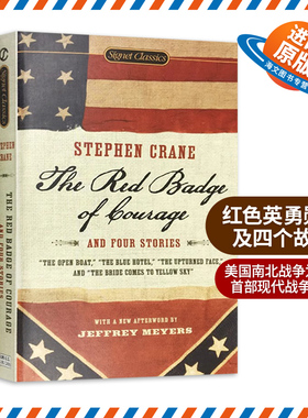 正版 红色英勇勋章 英文原版 The Red Badge of Courage and Four Stories 全英文版纪实小说 进口英语书籍