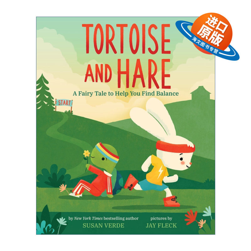英文原版 Tortoise and Hare 龟兔赛跑 一个帮助你找到平衡的童话故事 儿童精装绘本 Susan Verde 英文版 进口英语原版书籍