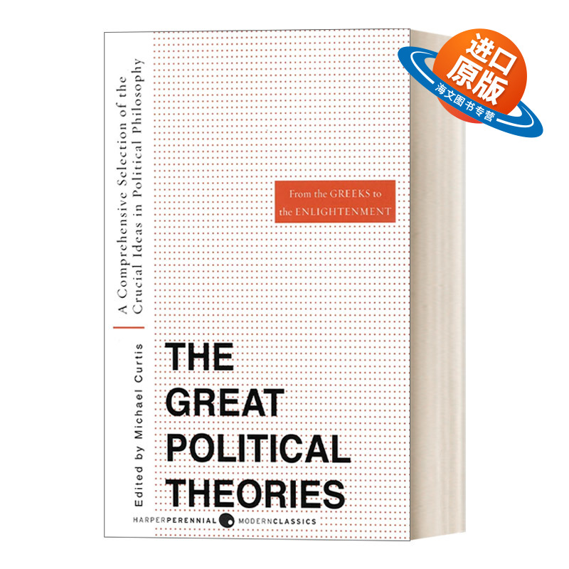 英文原版 The Great Political Theories V.1 伟大的政治理论 卷一 美国政治哲学 AP比较政府与政治读物 英文版 进口英语原版书籍