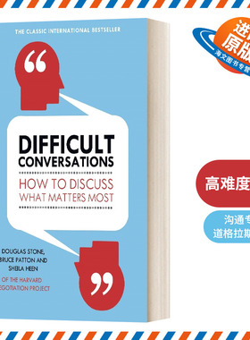 英文原版 Difficult Conversations 高难度谈话 道格拉斯·斯通 英文版 进口英语原版书籍