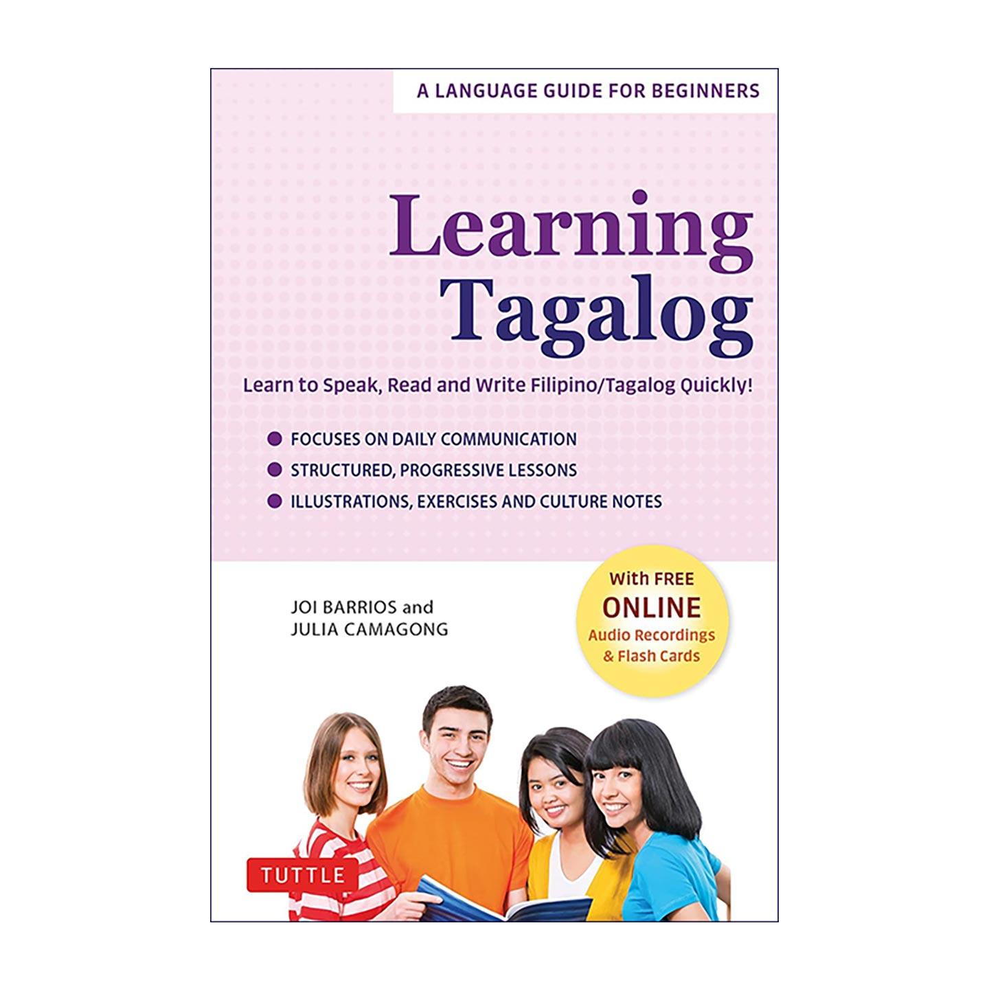 原版 Learning Tagalog 菲律宾语学习指南 含免费在线音频 抽认卡 Tuttle 进口原版书籍