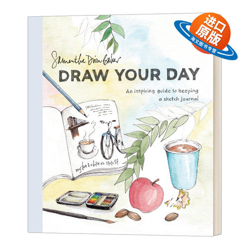英文原版 Draw Your Day 手绘日志指南 每日插画创作 英文版 进口英语原版书籍
