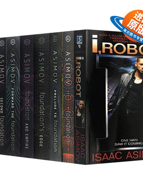英文原版 Foundation 银河帝国 基地八部曲系列全集1-8册 Isaac Asimov 艾萨克阿西莫夫 科幻小说 英文版 进口英语原版书籍
