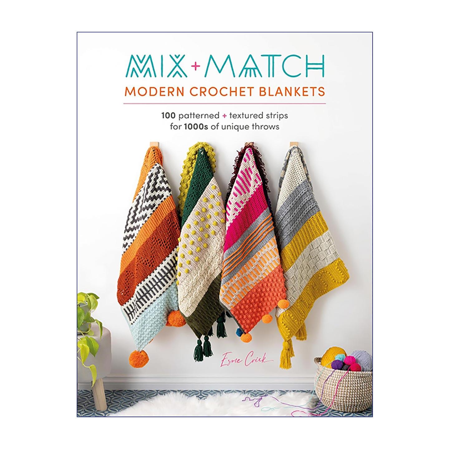 英文原版 Mix and Match Modern Crochet Blankets 百变现代钩针毛毯零基础教程指南 100款花样织条 解锁数千种专属盖毯 英文版