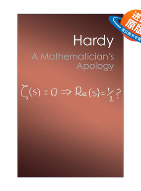 英文原版 A Mathematician's Apology 一个数学家的辩白 戈弗雷?哈代 剑桥Canto经典系列 英文版 进口英语原版书籍