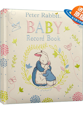 英文原版 Peter Rabbit Baby Record Book 彼得兔 宝宝成长记录小书 精装 英文版 进口英语原版书籍