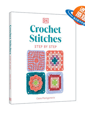 英文原版 Crochet Stitches Step-by-Step 钩针编织步骤  150多种基本针法 精装 英文版 进口英语原版书籍
