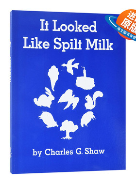 英文原版绘本 It Looked Like Spilt Milk 打翻的牛奶 大开平装抽象艺术想象力绘本吴敏兰书单 英文版 进口英语原版书籍