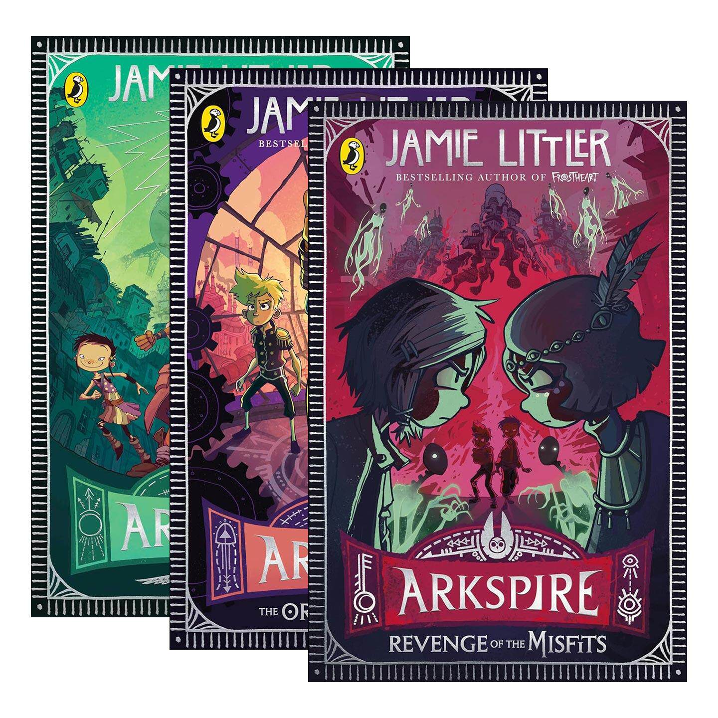 英文原版 Arkspire 阿克思派尔系列3册 少儿冒险小说 寒霜之心系列作者Jamie Littler 英文版 进口英语原版书籍