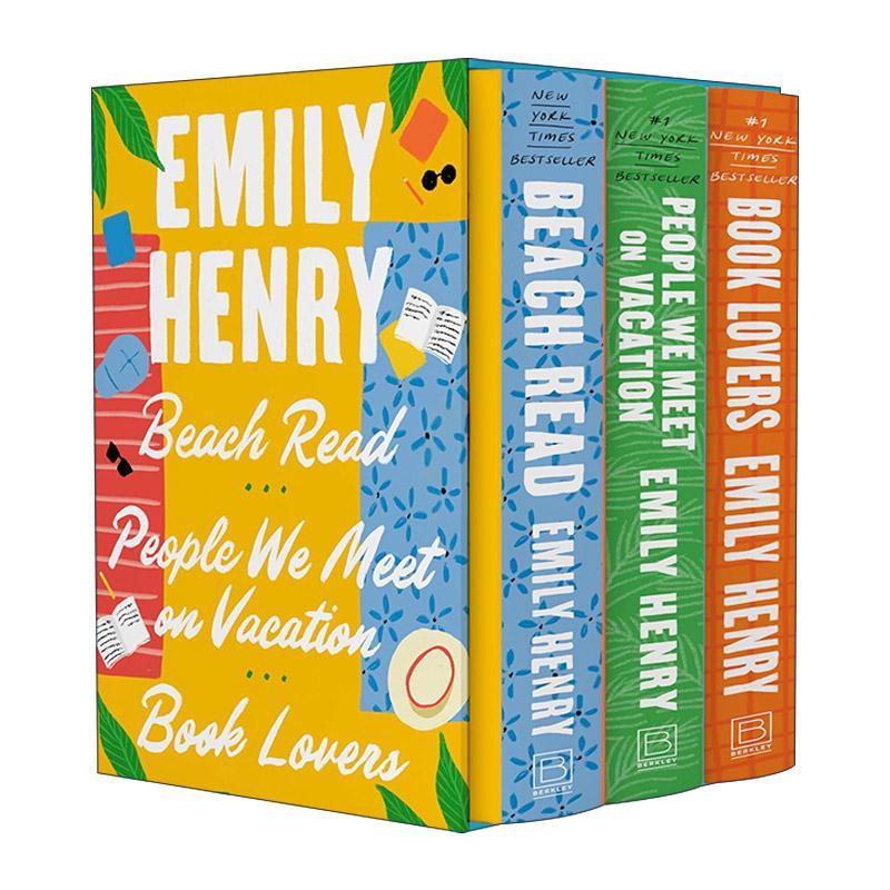 英文原版 Emily Henry 3-Book Boxed Set 艾米莉·亨利小说3册盒装套装 爱在字里行间 爱情假期 爱书人 英文版 进口英语原版书籍
