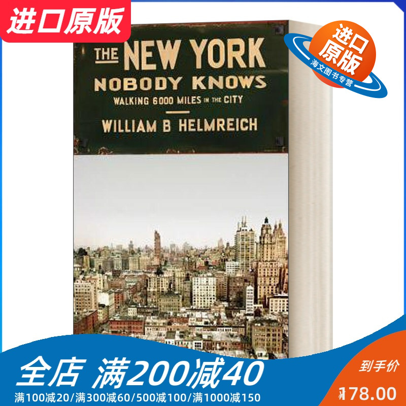 英文原版 The New York Nobody Knows 无人知晓的纽约 在这个城市行走6000英里 英文版 进口英语原版书籍