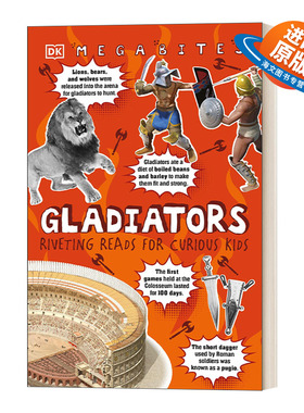 英文原版 Micro Bites Gladiators DK大探险 猎食者 儿童插图章节书 斗兽场角斗士 罗马历史知识科普 英文版 进口英语原版书籍