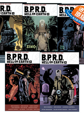 英文原版 B.P.R.D. Hell on Earth 人间地狱 1-5册 超自然调查防御署 Dark Horse黑马漫画 Mike Mignola 英文版 进口英语原版书籍